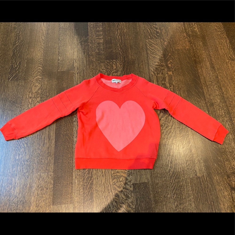 WILDFOX oversized heart jumper